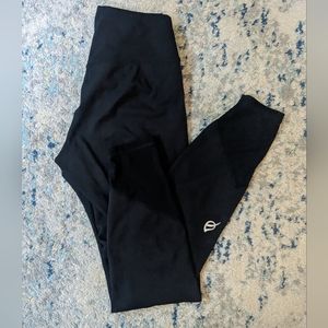 P'tula Black Mesh Bottom Leggings